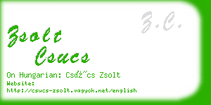 zsolt csucs business card